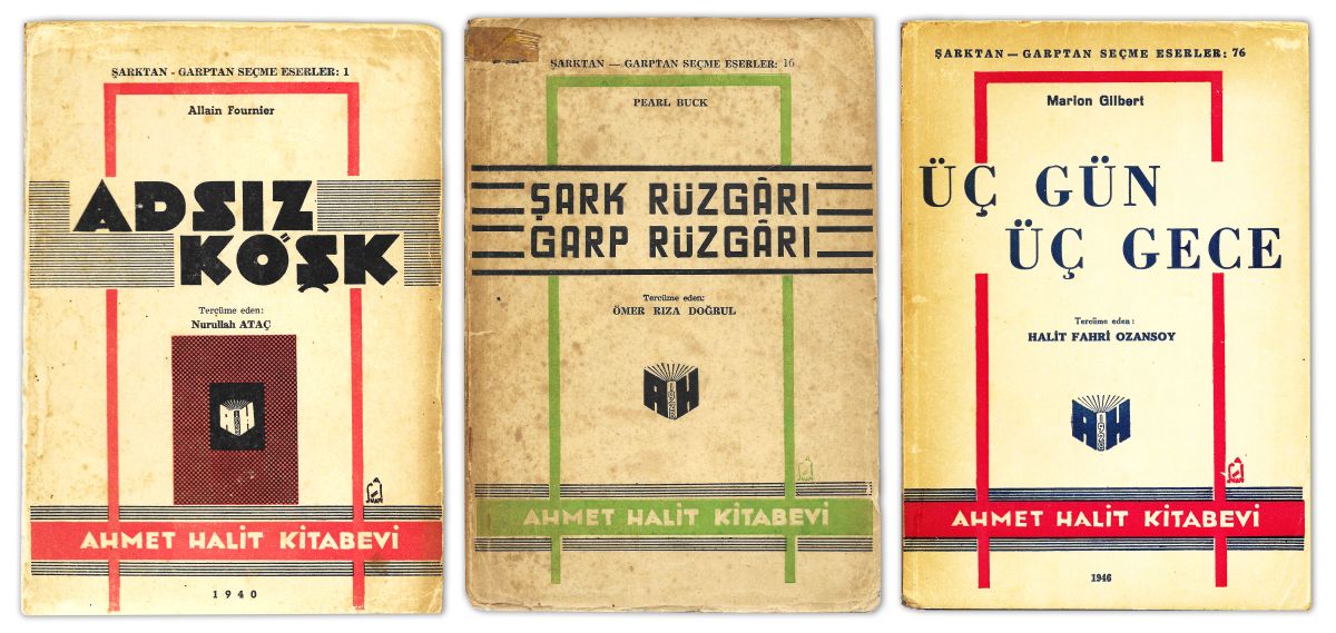 Gorsel26 1940 1946 Ahk Ahmet Halit Kitabevi, “Şarktan-Garptan Seçme Eserler” serisi<br /><br />
