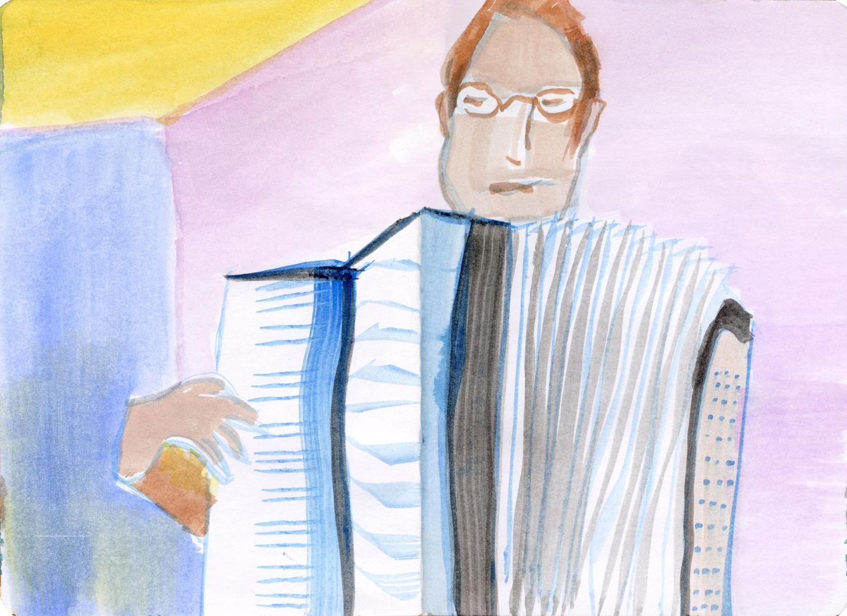 Gorsel 1 Güneş Terkol’un çizim defterinden bir suluboya