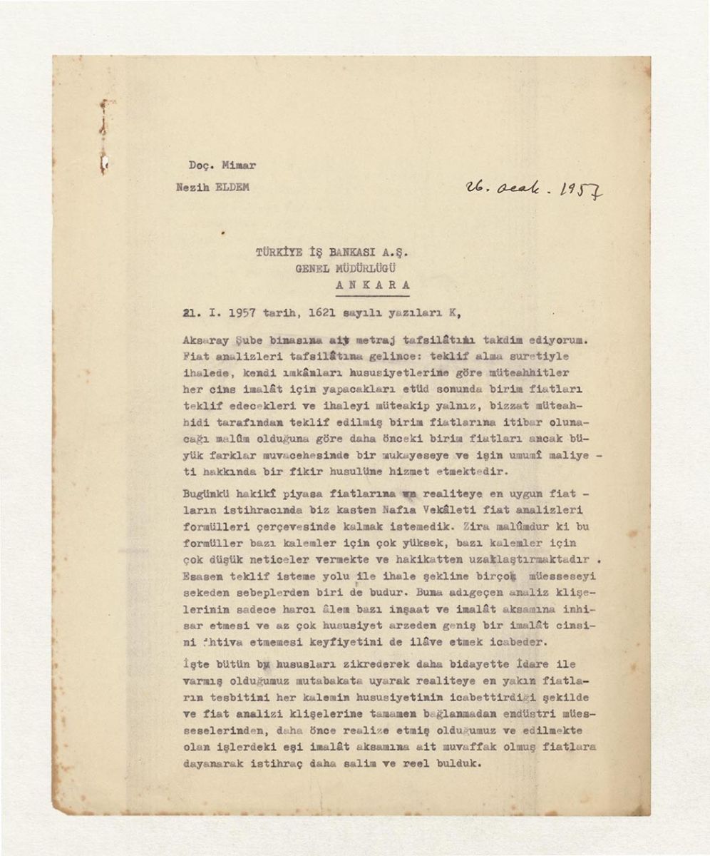Image004 Nezih Eldem'in 26 Ocak 1957 tarihli mektubu<br />
SALT Araştırma Nezih Eldem Arşivi