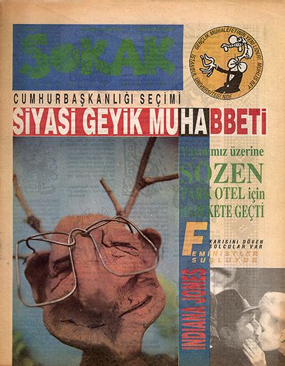 Sokak dergisi <i>Sokak</i> dergisinin 10. sayısının kapağı (29.10.1989 - 04.11.1989)
Arşiv: Murat Öneş