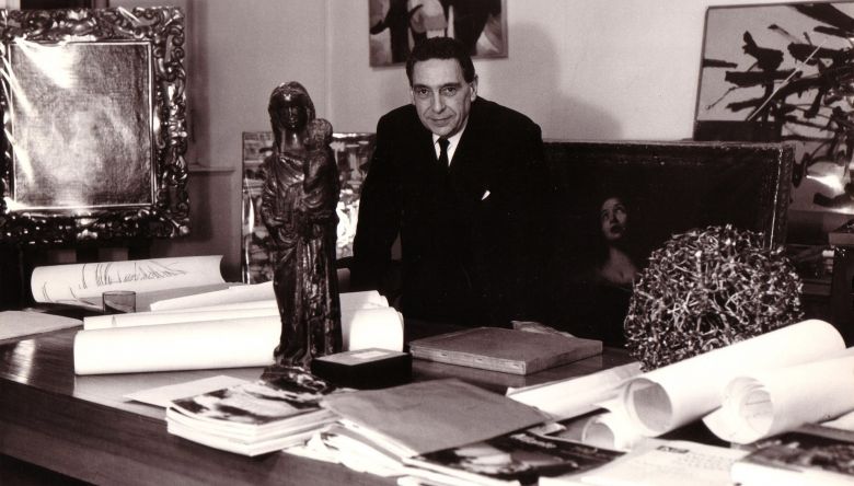 Luigi Luigi Moretti Colonna Sarayın’daki ofisinde, 1960’lar, Roma
Devlet Merkez Arşivi, Roma