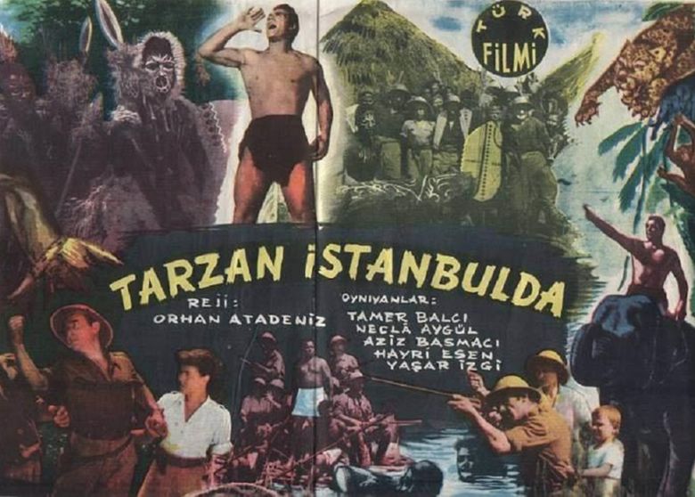 Tarzanistanbulda 1952 <i>Tarzan İstanbul'da</i> (1952) filminden bi kare ©Kunt Film 