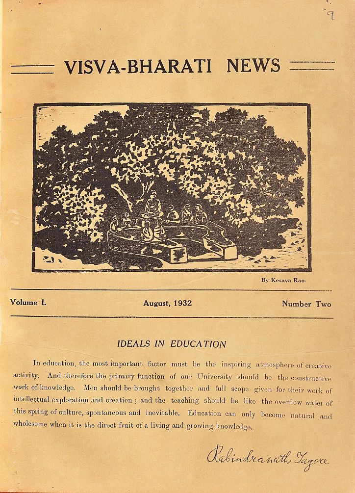 Visva Bharati Selection Gw 6 2 <i>Visva-Bharati News</i>, Vol. 1, No. 2, August 1932, n.p.<br />
Museum Kala Bhavan, Santiniketan