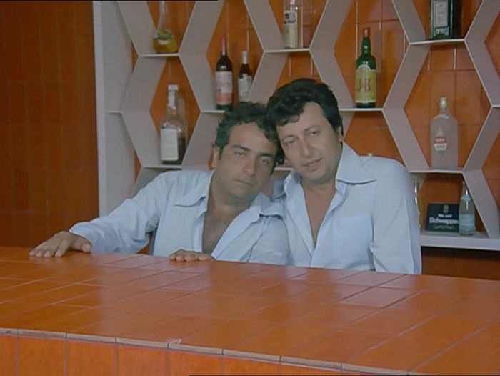 Still from the film Sivri Akıllılar (1977) ©Erman Film <i>Sivri Akıllılar</i> (1977) filminden bir kare ©Erman Film